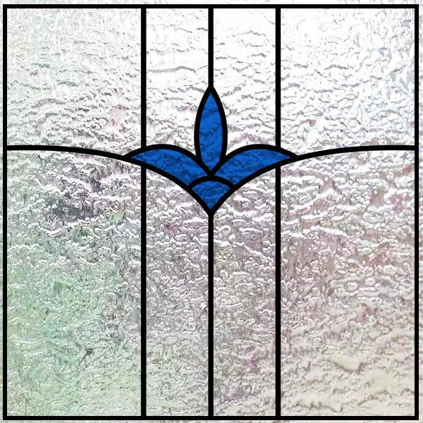 Custom size 3D Matte Window Film Stained Glass Decorative Uv Window Sticker Privacy Frosted Static Cling for Glass Garden Flower