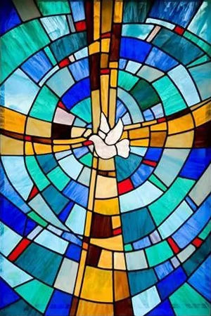Custom size Stained Glass Window Film Retro Church Painted Mosaic Frosted Static Cling Art Colored Glass Films Sticker