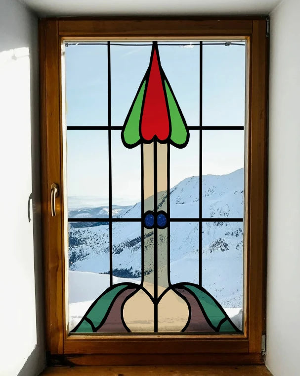 Frosted Stained Glass  Film, 3D Matte,Grid, Transparent,Static Cling,Privacy, Door Sticker,Customized for Office, Home Decor