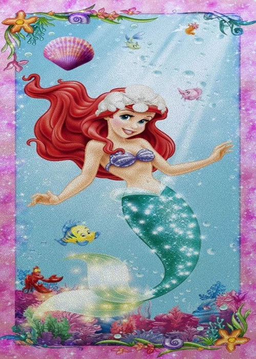 Custom Size Window Stained Glass Films,Mermaid with long hair Picture,Stickers For Bathroom Bedroom Door Office Home Decor