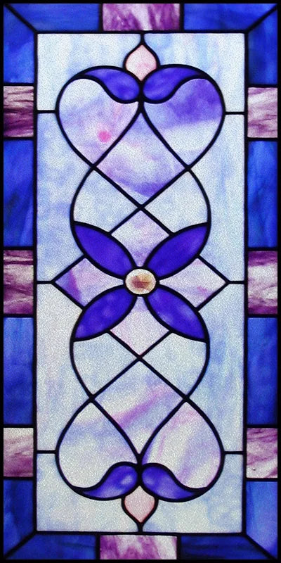 Custom Size Window Film, Stained Glass Stickers, Static Cling, Frosted Privacy, Classic Style, for Window Door, Home Decor