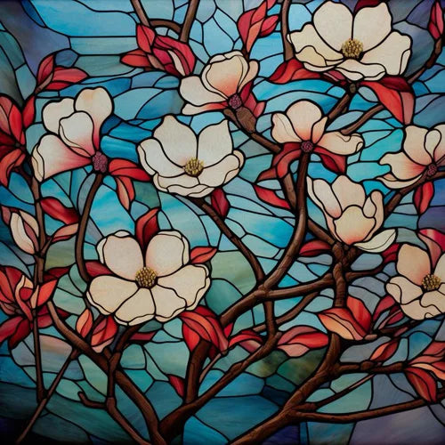 Custom size Window Film Stained Glass Films Frosted Privacy Static Cling Retro Flower Sticker Bathroom Skylight Decor