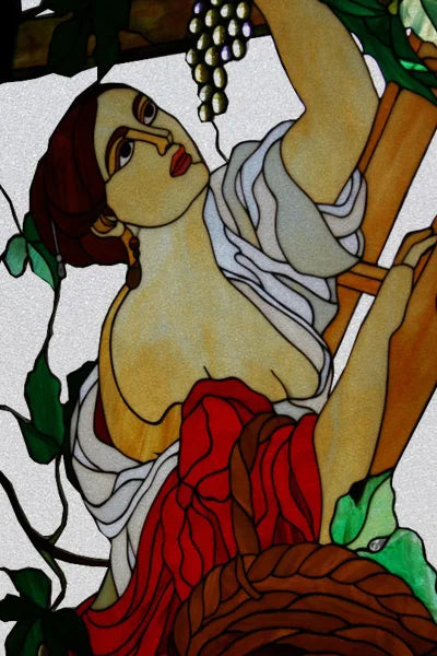 Custom Size Stained Glass Window Film, Church Sticker, Girl Painting, Kitchen, Bathroom, Bedroom, Sliding Door, Home Decor