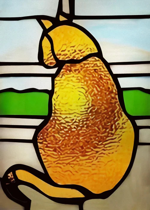 Stained Glass Window Film, Frosted Glass Sticker, Forest，Custom Size, Animals, Plants, Kids Room Door, Poster, Home Decor