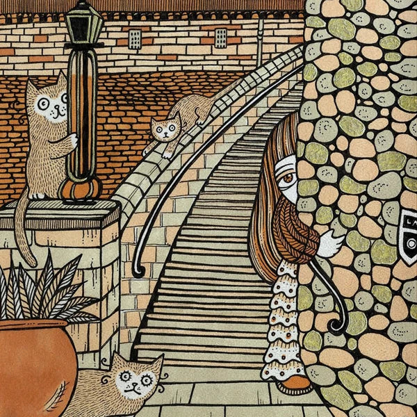 Stained Glass Window Film, Custom Size, Static Cling, Frosted,Cat, Bird, Rabbit Print, Door, Home Decor