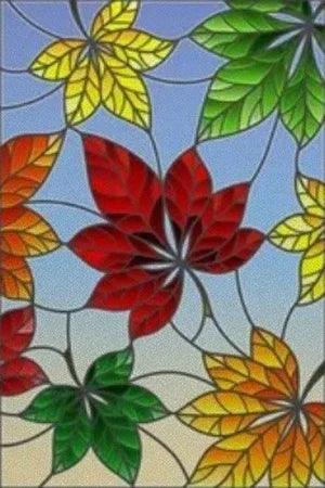 Window Film Frosted Stained Glass Films,Customized Privacy Static Cling,Flower Sun Fruit Fish Cat,Door Sticker,Office Home Decor