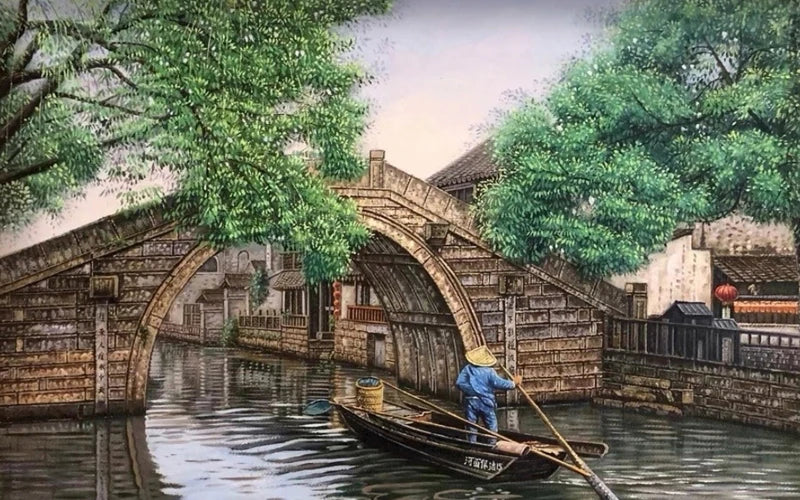 Window Film Stained Glass Stickers,Custom size Static Cling Frosted Privacy, Landscape,Tree Print For Transom Window Glass Home