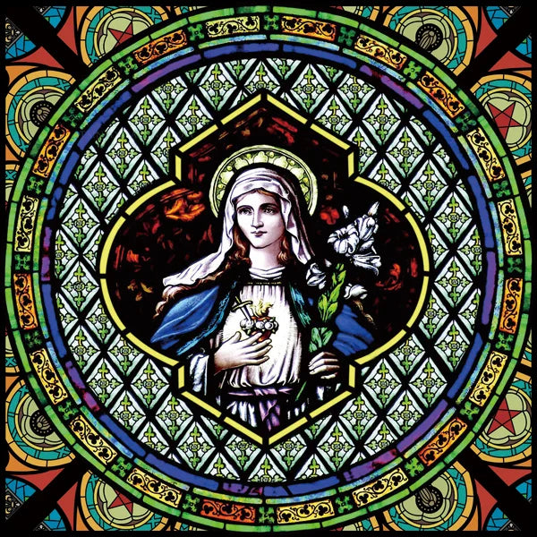 Custom Frosted Stained Glass Window Film, Static Cling ,Church Jesus Mary Angels Picture Stickers, Window Treatment, Home Decor