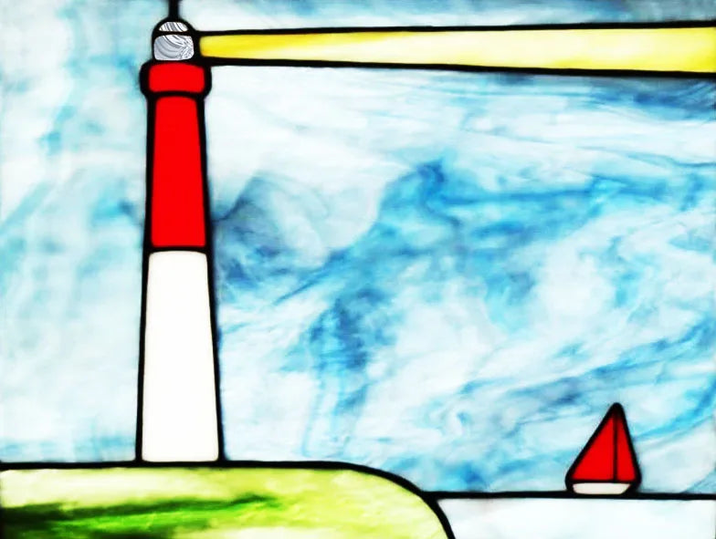 Glass Films Window Sticker Static Cling Frosted Home Decor Private Tint-Film For Door Window Cabinet Wardrobe Lighthouse