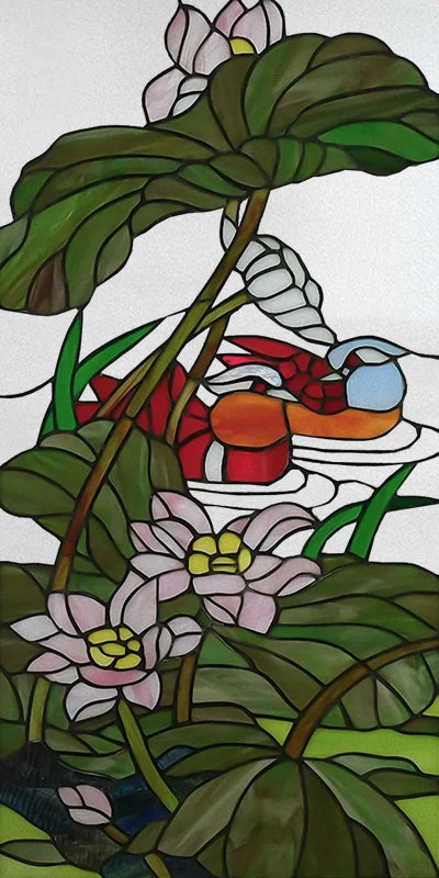 Custom size electrostatic frosted stained glass window film church home foil door stickers PVC waterproof window films