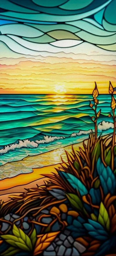 Frosted Stained Glass Window Film, Customized Art Decor Design, Flower Tree, Cat,Static Cling Sticker,Home Decor, Treatment