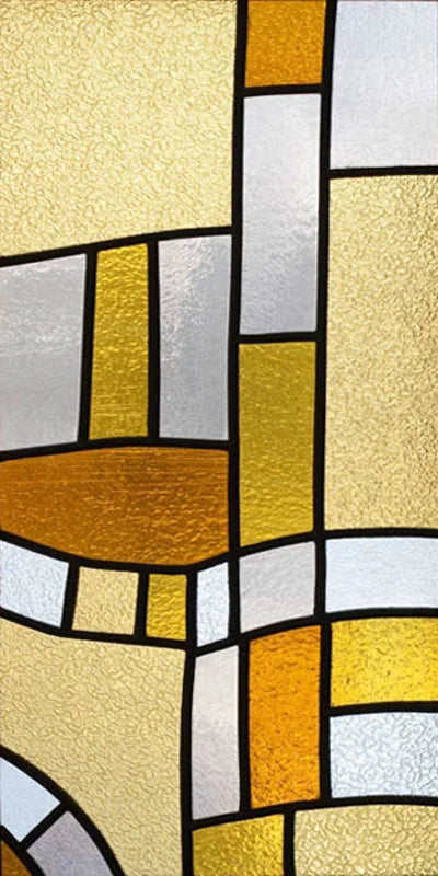 Custom Size Window Film, Stained Glass Stickers, Static Cling, Frosted Privacy, Classic Style, for Window Door, Home Decor