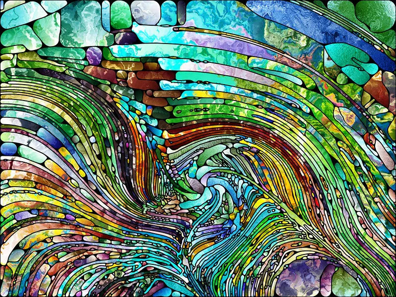 Stained Glass Window Film Frosted Glass Sticker Forest Customized Abstract design for Bathroom Kitchen Door Office Home Decor