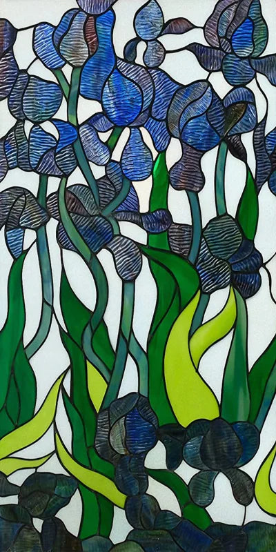 Custom size electrostatic frosted stained glass window film church home foil door stickers PVC waterproof window films