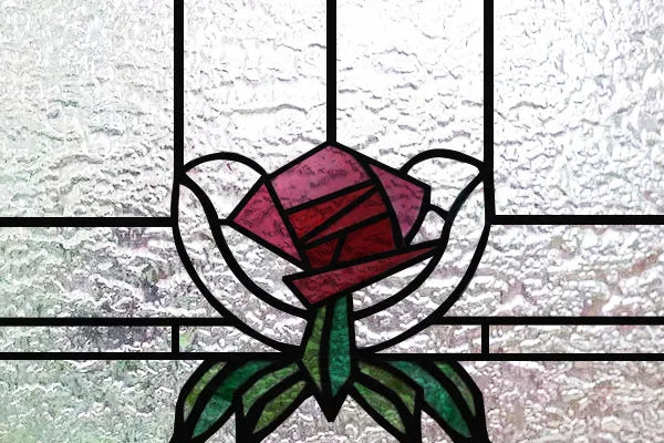 Custom Size 3D Matte Window Film, Stained Glass, Decorative UV Window Sticker, Privacy Frosted Static Cling, Home Decal