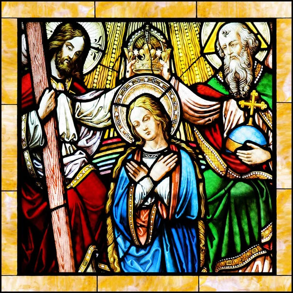 Custom Frosted Stained Glass Window Film, Static Cling ,Church Jesus Mary Angels Picture Stickers, Window Treatment, Home Decor