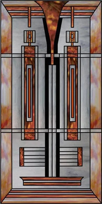 Frosted Stained Glass Window Film, Customized Privacy, Static Cling,Church Style, Door Sticker, Office, Bathroom Home Decor