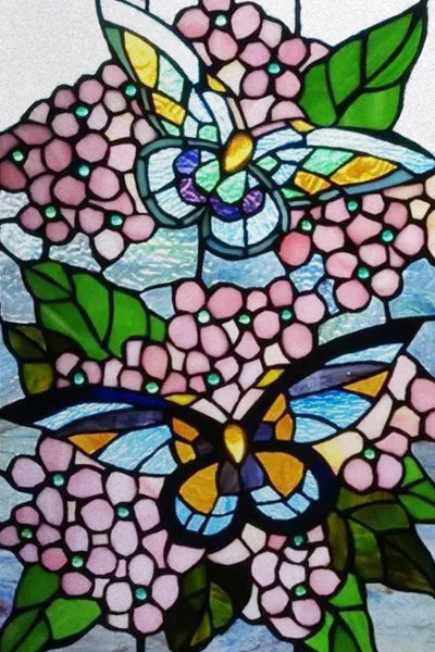 Window Film Stained Glass Stickers Static Cling,Frosted Privacy Custom size,Print Cat,Tiger,Deer,Bear For Window Door Home Dec