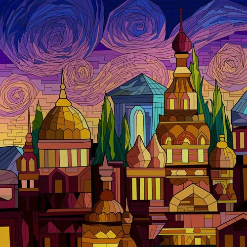 Custom Size Stained Glass Films,Privacy Static Cling,Print Castle, Sailboat, House Door Sticker,Office, Home Decor