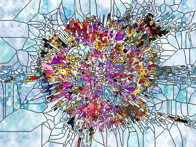 Stained Glass Window Film Frosted Glass Sticker Forest Customized Abstract design for Bathroom Kitchen Door Office Home Decor