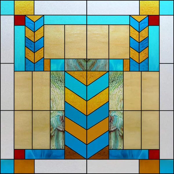 Custom Size Window Film, Stained Glass, Decorative Window Sticker, Privacy Frosted Static Cling, Decal for Glass Door, Office