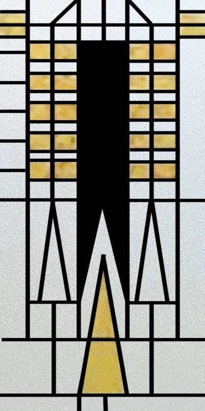 Custom Size Stained Glass Window Film, Frosted Privacy, Static Cling, Retro Matte Sticker, Bathroom Door, Office, Home Decor