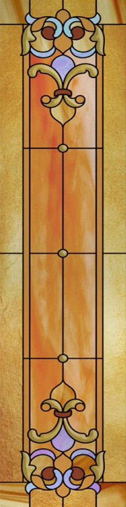 Custom Size Stained Glass Window Film, Frosted Privacy, Static Cling, Retro Matte,Door Sticker, Bathroom, Office, Home Decor