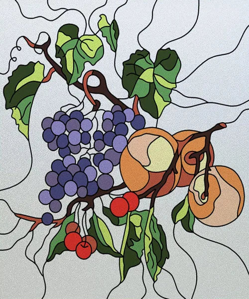 Custom size Glass Films Stained Glass Stickers Static Cling Frosted Privacy PVC Print Flower,Cat,Fish For Window Door Home Decor