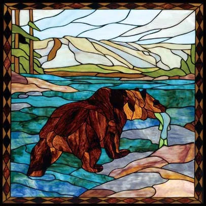 Window Film Frosted Stained Glass Films Customized Tiffany-Style Static Cling Sticker,Bathroom Door Kitchen Office Home Decor