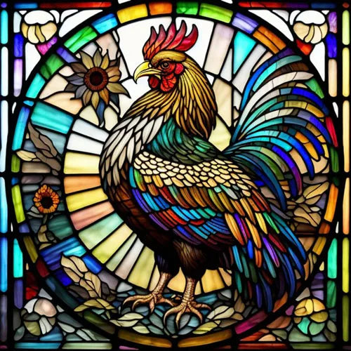 Stained Glass Window Film,Frosted Static Cling,Custom made to fit Window Size or Shape,Kitchen Bathroom Door Decor Peacock birds