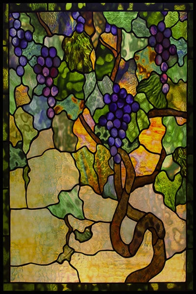 Stained Glass Window Films,Static Cling, Customized Retro Vintage Sticker,Frosted,Privacy, Easy to install