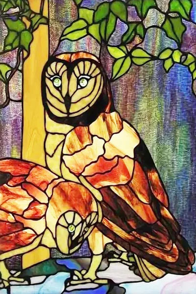 Window Film Stained Glass Stickers Static Cling,Frosted Privacy Custom size,Print Cat,Tiger,Deer,Bear For Window Door Home Dec