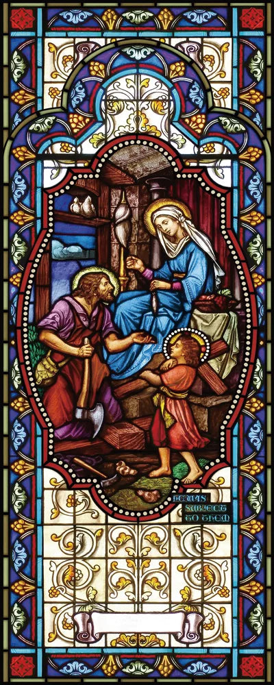 Gothic Rose Window film Glass Films Frosted Stained Window Sticker can do custom size Jesus/Christ Painting