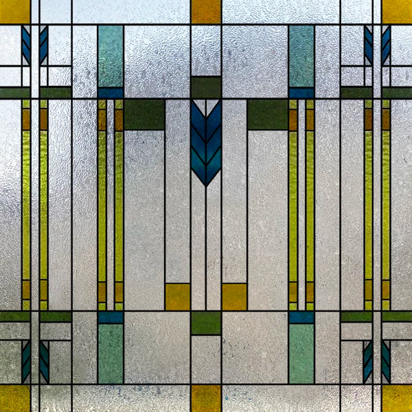 Window Film Frosted Stained Glass Films,Customized Art Design Prairie Static Cling Sticker,Home Decor Foil Window Treatment