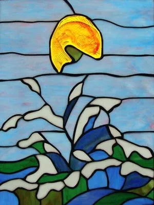 Window Film Frosted Stained Glass Films,Customized Privacy Static Cling,Retro Colorful Stickers For Shower Bathroom Skylight