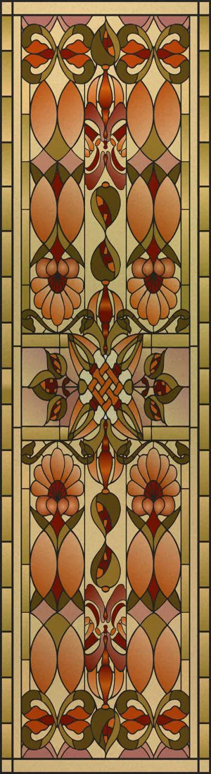 Customized Frosted Stained Glass Window Film, Church Static Cling,Privacy Retro Sticker, for Kitchen, Office, Home Decor