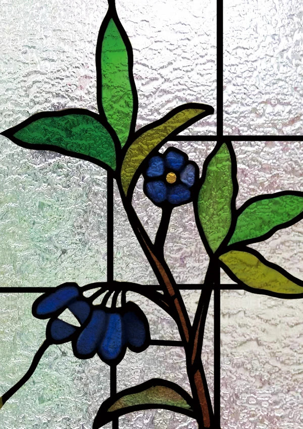 Frosted Stained Glass  Film, 3D Matte,Grid, Transparent,Static Cling,Privacy, Door Sticker,Customized for Office, Home Decor