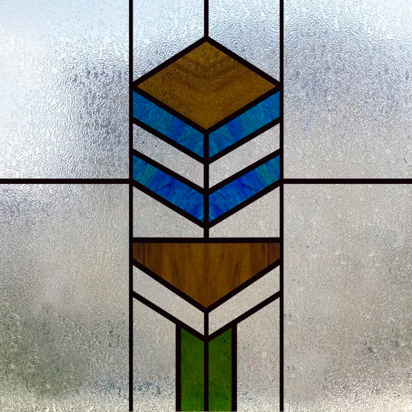 Window Film Frosted Stained Glass Films,Customized Art Design Prairie Static Cling Sticker,Home Decor Foil Window Treatment