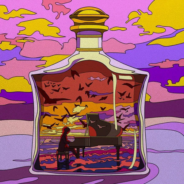 Frosted Stained Glass Window Film, Customized Ocean Boat Color, Static Cling Sticker,Home Decor Foil, Treatment