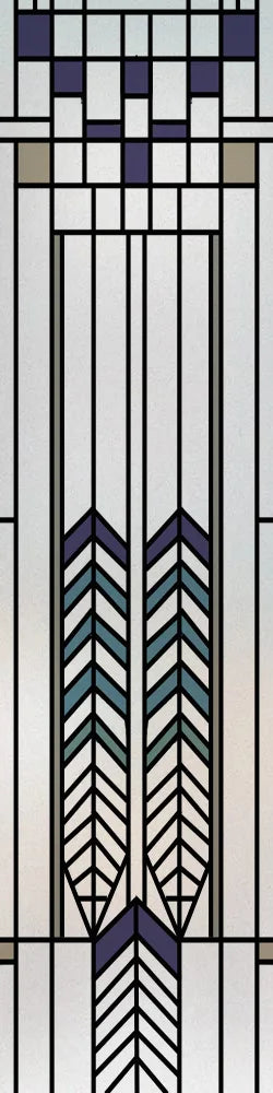 Custom Size Stained Glass Window Film, Frosted Privacy, Static Cling, Retro Matte,Door Sticker, Bathroom, Office, Home Decor