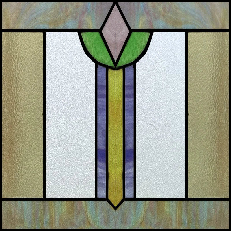 Custom Size Window Film, Stained Glass Sticker, Western Style, Privacy Frosted, Static Cling, Door, Office Home Decal