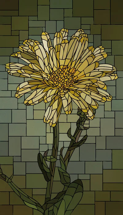 Frosted Stained Glass Window Film, Customized Art Deco Design, Flowers Static Cling Sticker,Home Decor Foil, Treatment