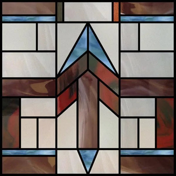 Custom size Window Film Stained Glass Films Square Window Sticker Retro Privacy Frosted Static Cling Home Decor  for Glass Door