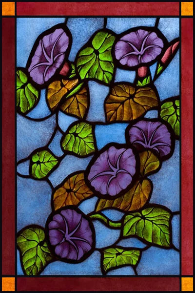 Custom Size Stained Glass Window Film Fruit Pattern Grape Mango Watermelon For Rectangular Shape Glass Office Door Home Decor