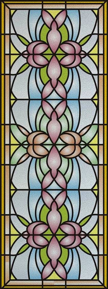 Custom Stained Glass Window Films,Frosted sticker,Privacy Static Cling Church Style For Bathroom Sliding door Home Office