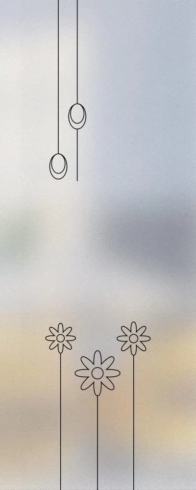 Custom Size Stained Glass Window Film,Frosted Privacy, Static Cling, Door Sticker,Kitchen and Bathroom, Tree Home Decor