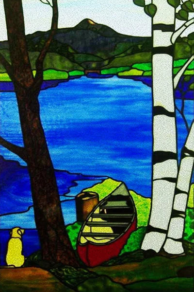 Custom Size Stained Glass Stickers,Static Cling,Frosted Privacy Print Tree, Window Door, Home Decor