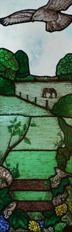 Custom Size Window Film, Stained Glass Films, Frosted Privacy, Retro Church Style, Colorful Door Sticker, Shower, Bathroom