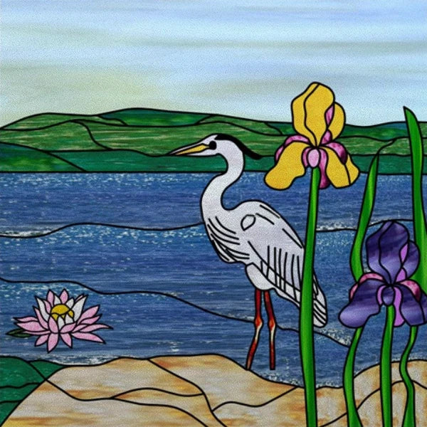 Custom Size Stained Glass Window Film Opaque Frosted Privacy Protection Removable Static Cling Home-Decor Animal Window Covering