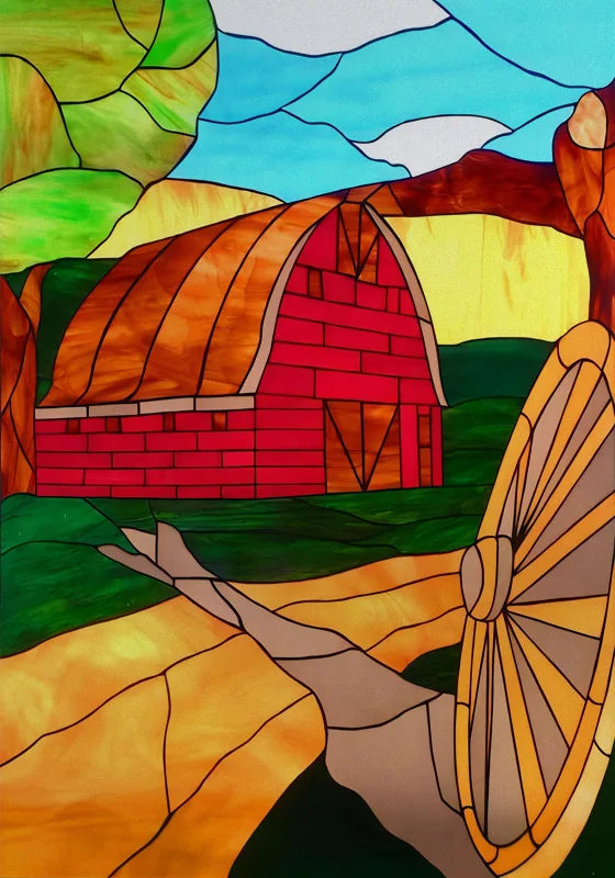 Stained Glass Wndow Film Frosted Glass Sticker Forest Custom Size Castle Cartoon For Kids Room Door Poster Home Decor